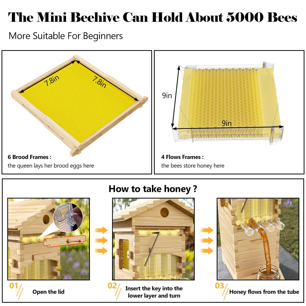 ApiaryPro Automatic Honey Tap – Flow Bee Hive with Spout for Mess-Free Honey Harvesting