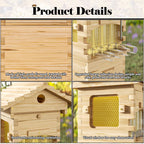 ApiaryPro Flow Hive with Viewing Window – Easy Honey Harvest Beehive for Backyard Beekeeping
