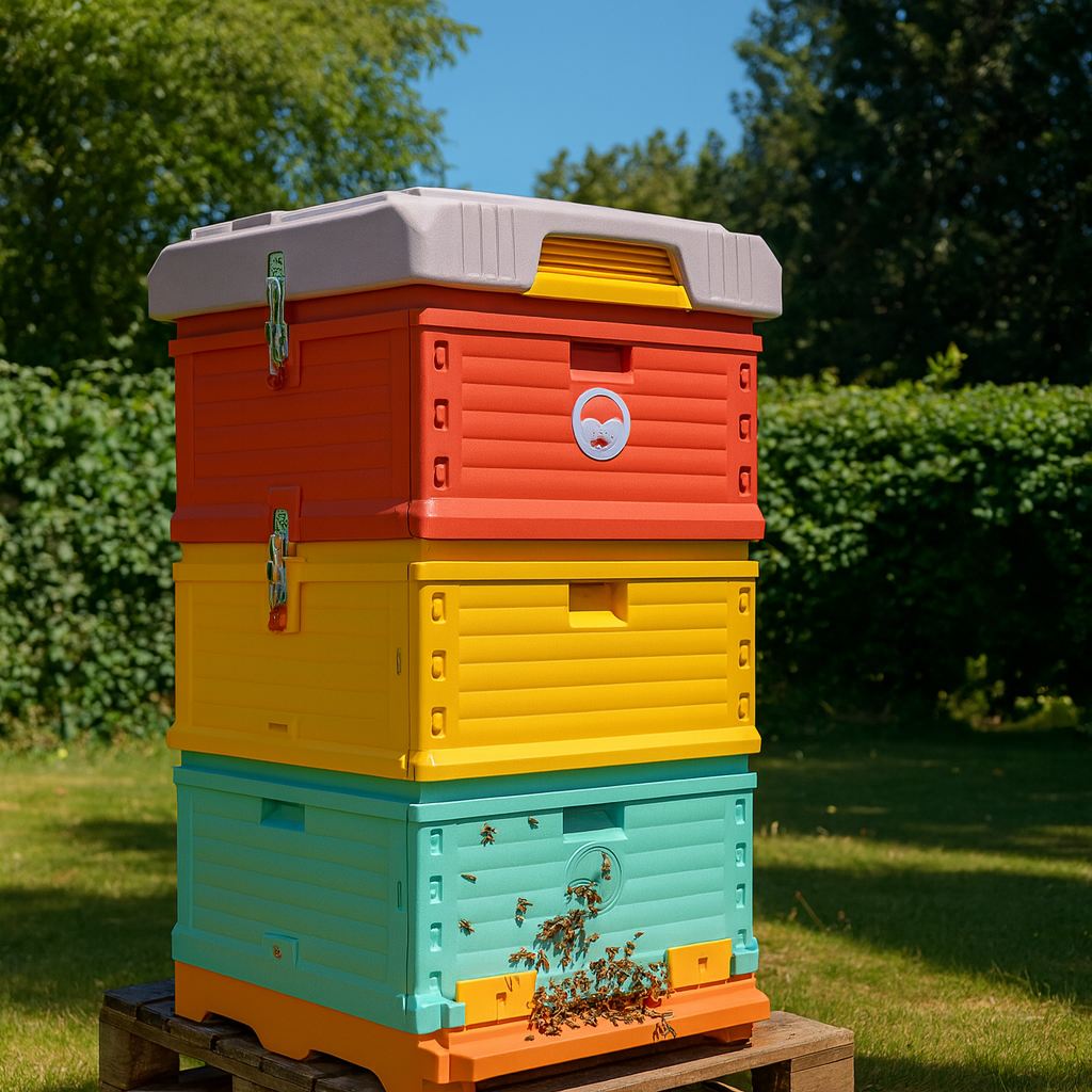 Backyard and garden insulated bee hive for beginner and professional beekeepers