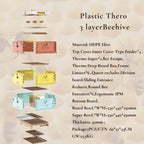 Durable insulated HDPE beehive with ventilation system and moisture control design